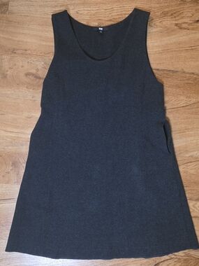 Uniqlo | Dresses | Uniqlo Linen Blend Sleeveless Mini Dress In White Size  Medium | Poshmark